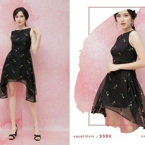 Homecoming dress/ floral dress/ roses dress